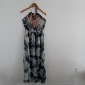 Flying Tomato Tie Dye Neon Embroidered Dress